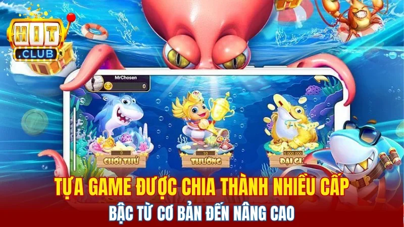 Tựa game được chia thành nhiều cấp bậc từ cơ bản đến nâng cao